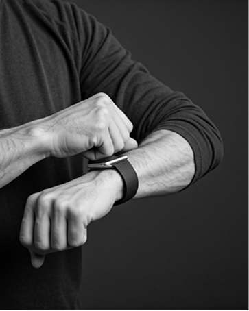 Comboband omdoen en de gesp sluiten